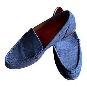 Lucky Brand Women's Navy Blue Slip On Suede Loafers Casual Low Top Sz 6.5